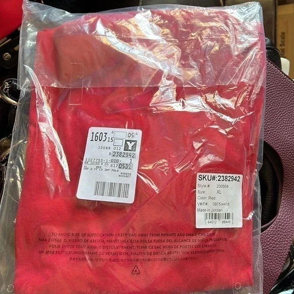 LAND’S End School Uniform Girls' Long Sleeve FeminineFit Interlock Polo Shirt XL - Picture 3 of 3